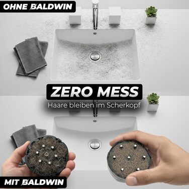 Машинка для гоління голови BALDWIN 7D з магнітною голівкою для сухого та вологого гоління