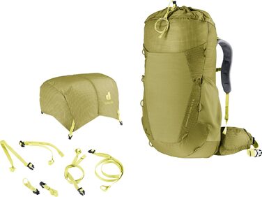 Жіночий трекінговий рюкзак Deuter Aircontact Ultra 45+5 л, ультралегкий, Linden-sprout