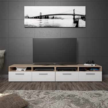Тумба під телевізор Vicco Diego 190x38 см, дуб сонома