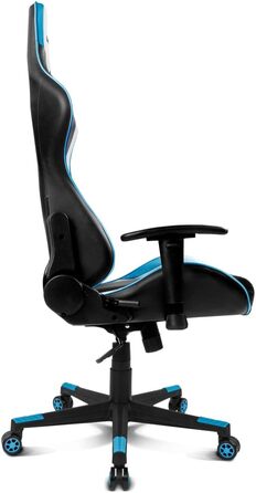 Ігрове крісло DRIFT DR175BUE, екошкіра, 2D-підлокітники, клас 4, обертове, чорний/синій