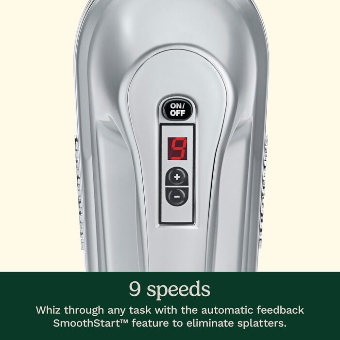 Електричний ручний міксер Cuisinart Power Advantage 7-Gang з набором насадок (срібний)
