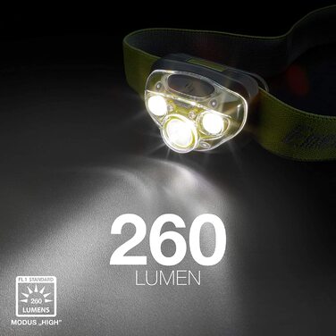 Лобовий ліхтарик Energizer LED, надяскравий, для кемпінгу, туризму та походів, батарейки в комплекті, колір лісово-зелений