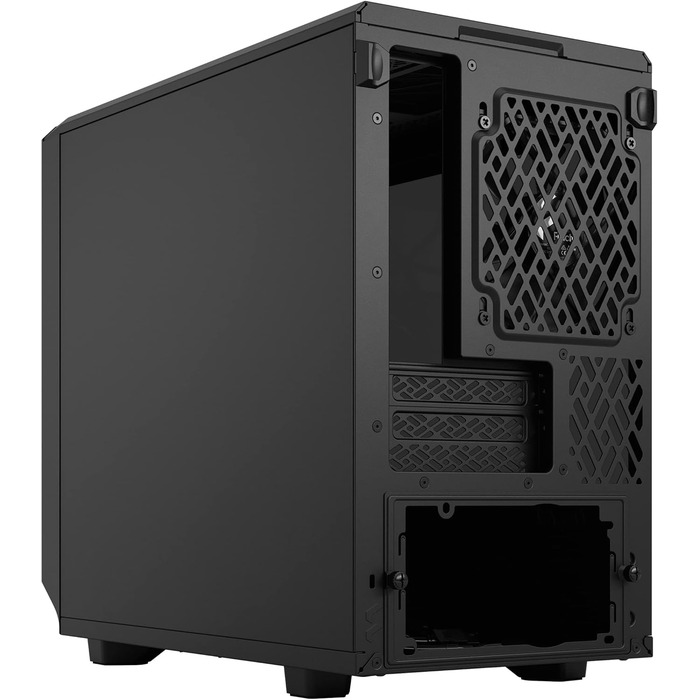 Корпус Fractal Design Meshify 2 Nano Black TG Dark Tint, скляна панель, чорний, компактний формат, для ігрового ПК