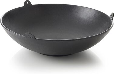 Чавунний вок Barbecook Junko для швенк-гриля, круглий, 37 см, чорний