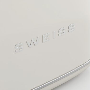 Тостер SWEISS Vintage GRV7 Бежевий: 2 відділення, 6 режимів, для багетів, розморожування, нержавіюча сталь, 1500 Вт