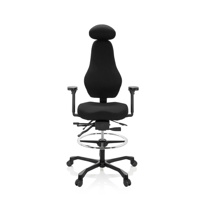 Робоче крісло / стільниця стілець RESISTIO WORK тканина чорний hjh OFFICE