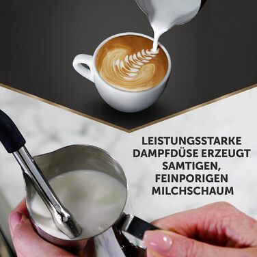 Кавомашина Breville Barista Max+ з вбудованим капучинатором та кавомолкою, срібляста (VCF185X) - еспресо, капучино, лате