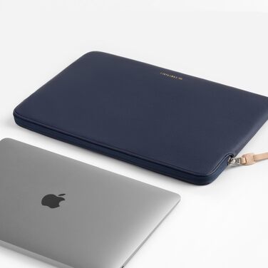 Захисний чохол-папка Comfyable Slim з екошкіри для MacBook Air та MacBook Pro 13/13.3/14 дюймів (M1, M2, M3, M4, M5 2021-2026), синій