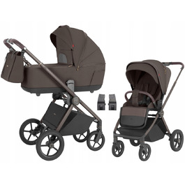 Дитячий візок 2в1 Carrello Ultra New з адаптерами, колір Chestnut Beige