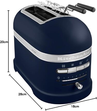 Тостер KitchenAid Artisan 5KMT2204 синій (на 2 тости) - преміум якість
