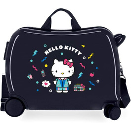 Дитячий валіз Hello Kitty Castle, синій, 50x39x20 см, ABS, кодовий замок, 38 л, 2,1 кг, 4 колеса, ручна поклажа