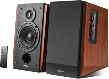 Акустична система Edifier R1700BT: активні полочні колонки з Bluetooth, цифровим та аналоговим входами, корпус із натурального дерева, з пультом ДК
