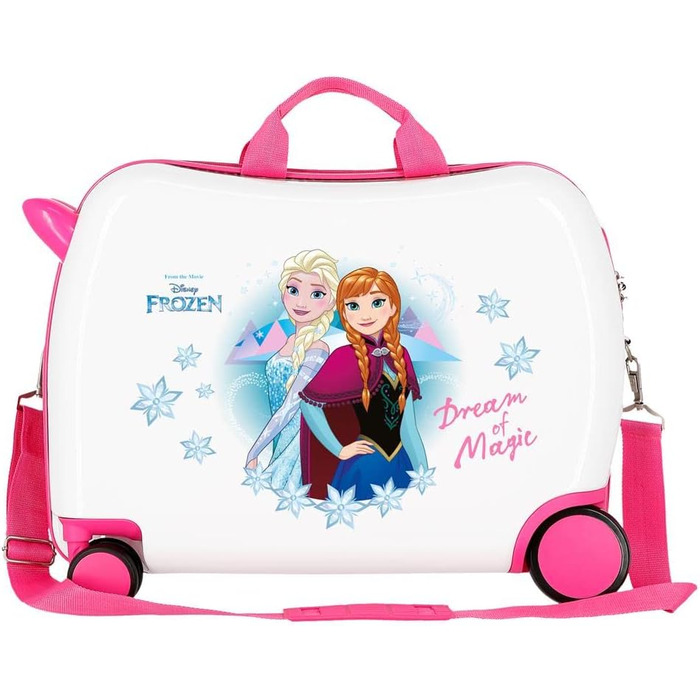 Дитяча валіза Disney Frozen Dream of Magic, жорсткий ABS, 50x38x20 см, 34 л, з кодовим замком, 4 колеса, ручна поклажа