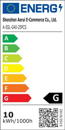 Сонячна гірлянда Aogled G40, 15,5 м, 25 LED, тепле біле світло 2700K, з пультом, для декору в приміщенні та на вулиці