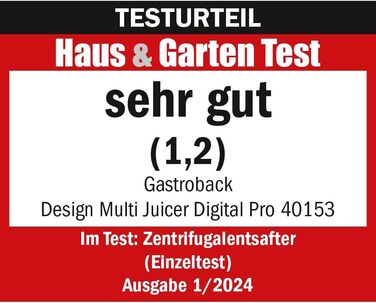 Соковижималка GASTROBACK 40153 Design Multi Juicer Digital Pro, електрична, багатофункціональна, преміум-клас