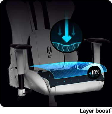 Ігрове крісло Diablo X-Ray King XL, ергономічний офісний стілець для комп'ютера з 4D підлокітниками