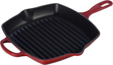 Сковорода-гриль LE CREUSET Signature з чавуну, квадратна, 26 см, для всіх типів плит (включно з індукційними), 2,86 кг, колір Deep Teal