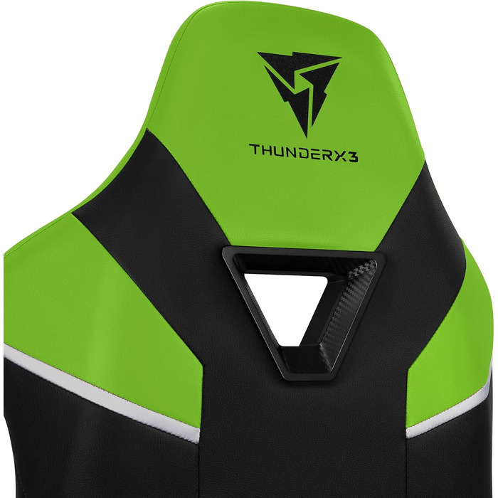 Ігрове крісло ThunderX3 TC5, ергономічне, для комп'ютера, до 150 кг, чорне/зелене