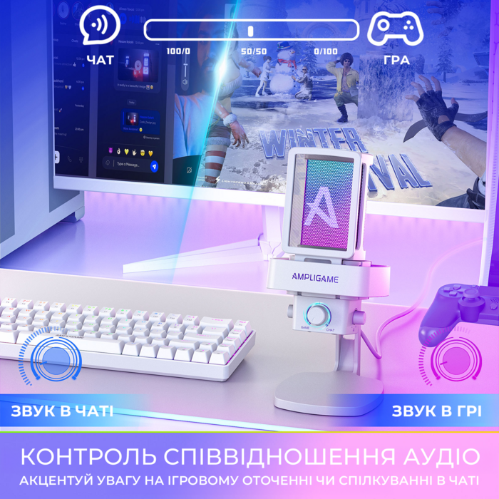 USB мікрофон Fifine Q8PRO White