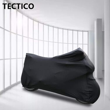 Еластичний чохол для мотоцикла TECTICO XL, дихаючий, для гаража, чорний, 230XL (90×36×49 дюймів)