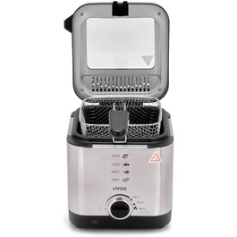 Фритюрниця 1,5 л Livoo DOC240 сіра електрична
