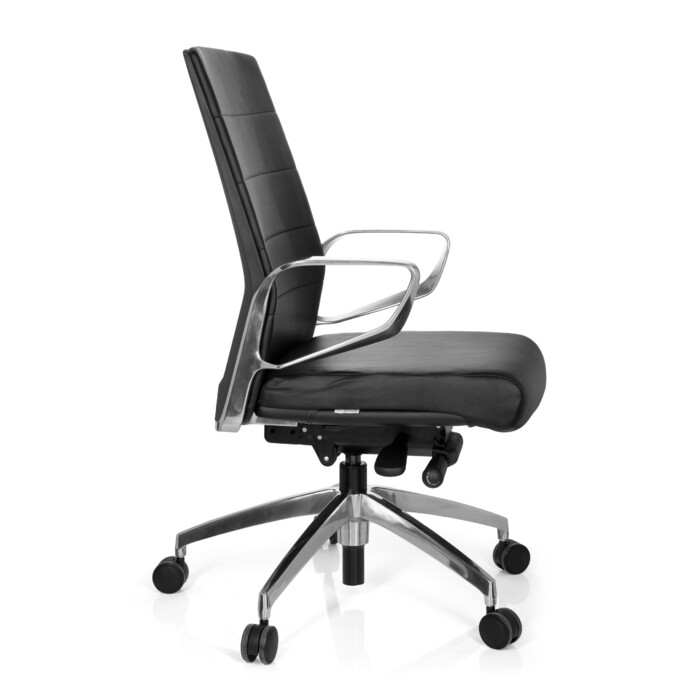 Офісне крісло PROVIDER зі штучної шкіри чорний hjh OFFICE