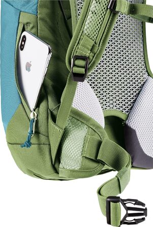 Жіночий туристичний рюкзак Deuter AC Lite 14 SL, 14 л, блакитний/зелений