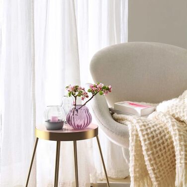 Ваза Villeroy & Boch Rose Garden Rosa 15,5 см для квітів з кришталевого скла - декор для дому, стійка до посудомийної машини