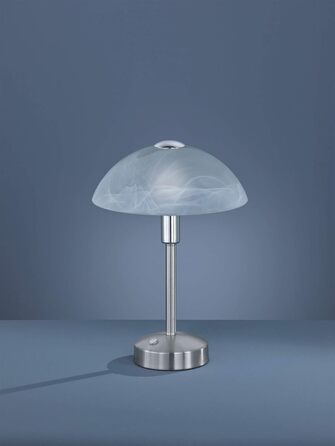 Світильник настільний LED Trio Leuchten Donna 4 Вт, скло алебастрове, метал, матовий нікель, сенсорний дотик