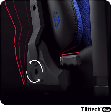 Ігрове крісло Diablo X-Player Frost Black L, тканинне, ергономічне, 3D підлокітники, для офісу і комп'ютера, з подушками для шиї та попереку