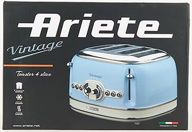 Тостер Ariete 156/05, електричний, синій, 2 тостів