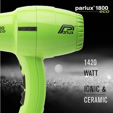 Професійний фен Parlux 1800, зелений