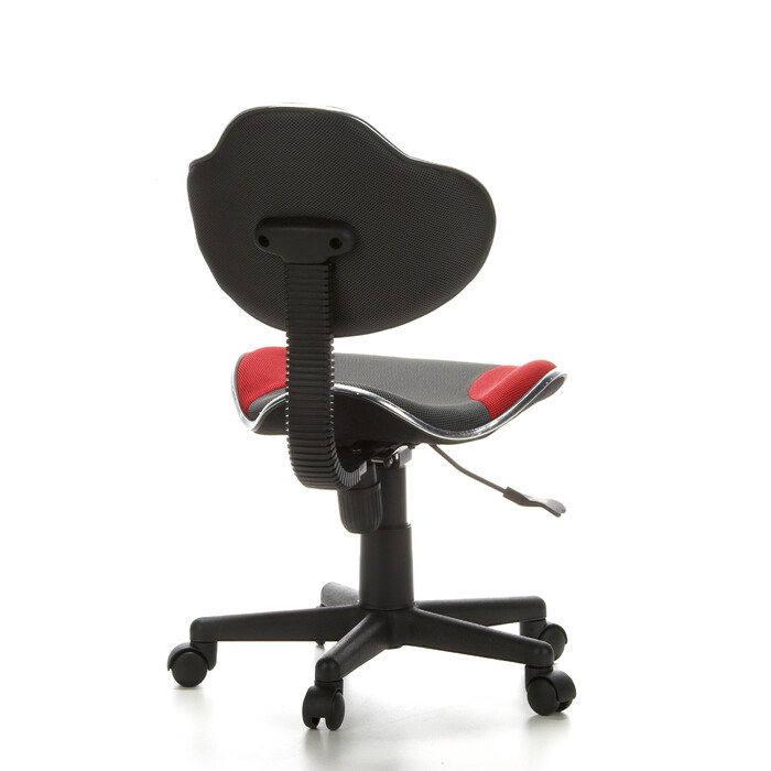 Дитяче крісло для письмового столу KIDDY GTI-2, тканина, сірий/червоний, hjh OFFICE