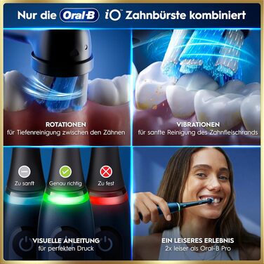 Електрична зубна щітка Oral-B iO Series 9, Sapphire Blue (чорний/синій), магнітний привод, преміум-якість