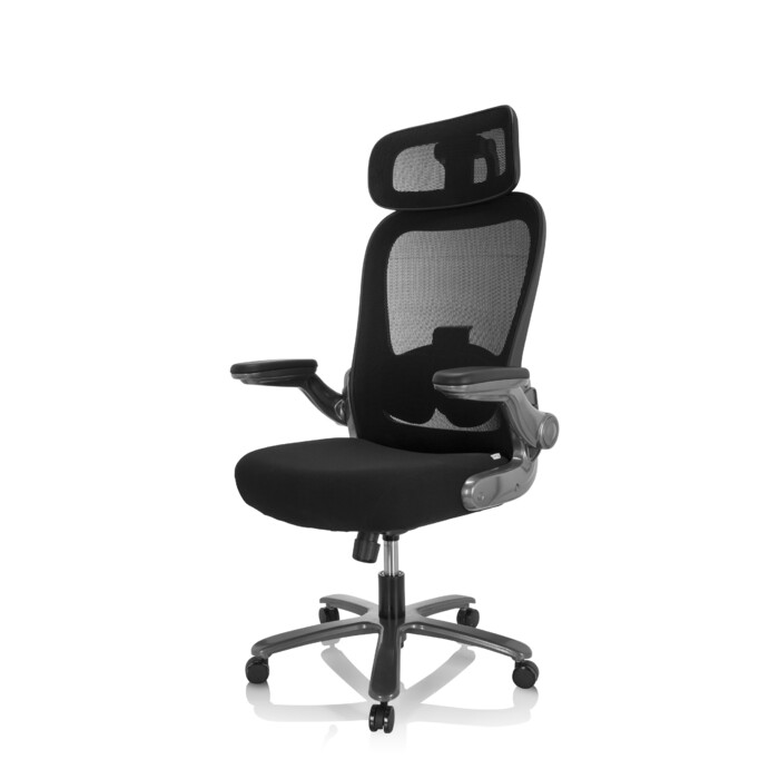 Надміцне крісло / офісне крісло INSTRUCTOR T I PRO Titan XXL сітка тканина / тканина чорна hjh OFFICE