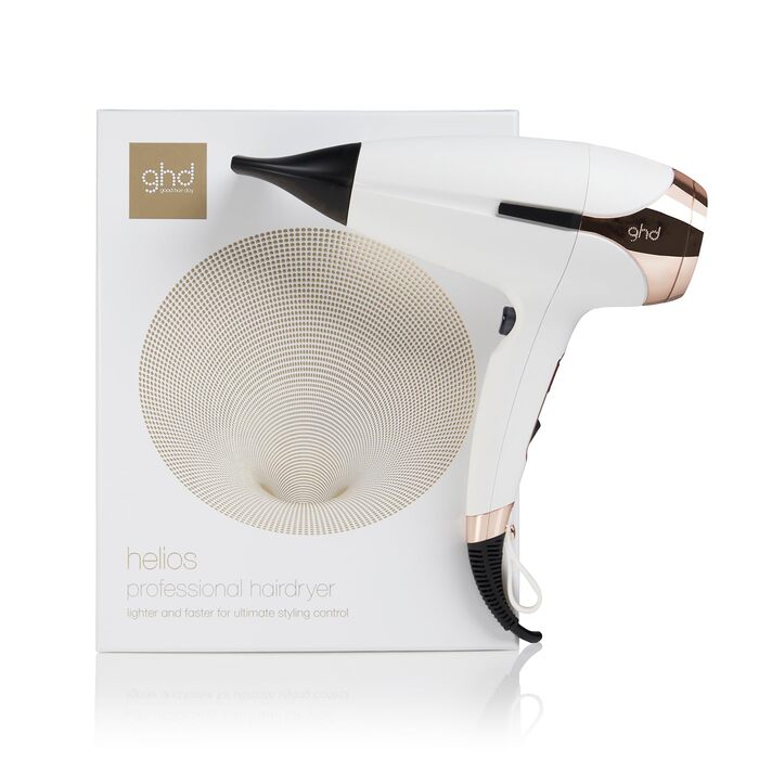Професійний фен ghd Helios з безщітковим мотором та іонною технологією, білий