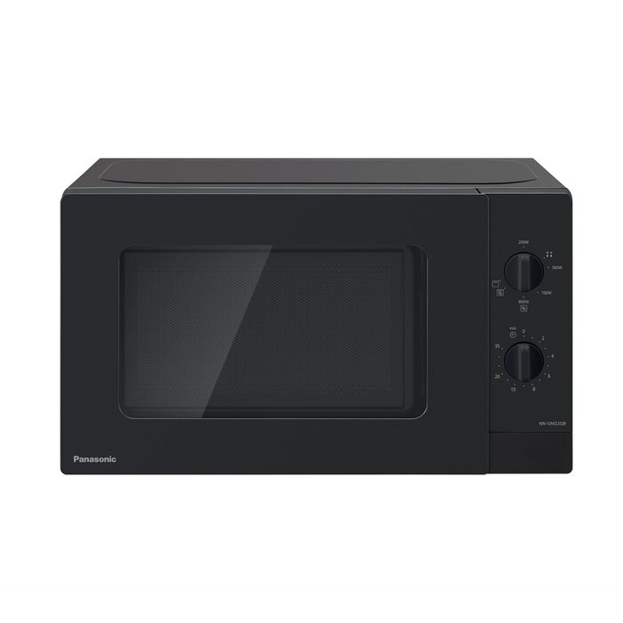Мікрохвильова піч Panasonic NN-ST21QWEPG 20л з грилем, чорна - 800 Вт, 11 програм, LED-дисплей
