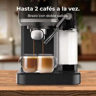 Еспресо-машина Cecotec Power Espresso 20: еспресо, капучино, холодний лате, 20 бар, професійна якість