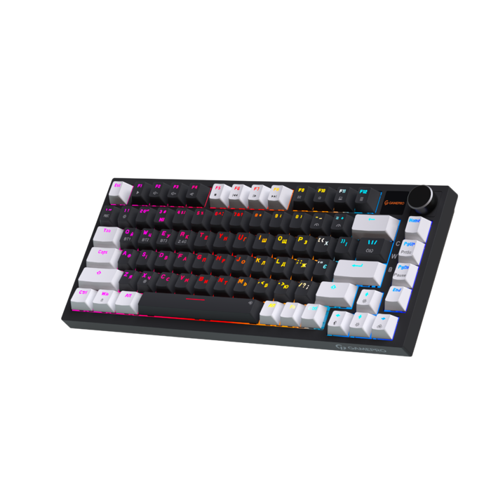 Бездротова механічна клавіатура GamePro Asgard Valhalla Pro (MK160B-D-Pro) 75% Rainy switches