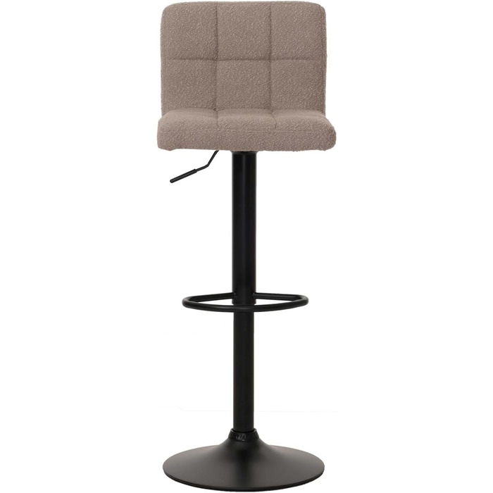 Барний стілець Mendler HWC-G87 (2 шт) - регульований, обертовий, Boucle, Taupe