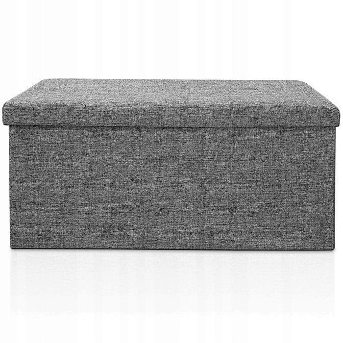 Оббитий пуф Wide Decor, 80x40x40 см, сірий