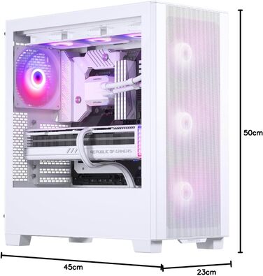 Комп'ютерний корпус Phanteks XT Pro Ultra з білим загартованим склом і D-RGB підсвіткою
