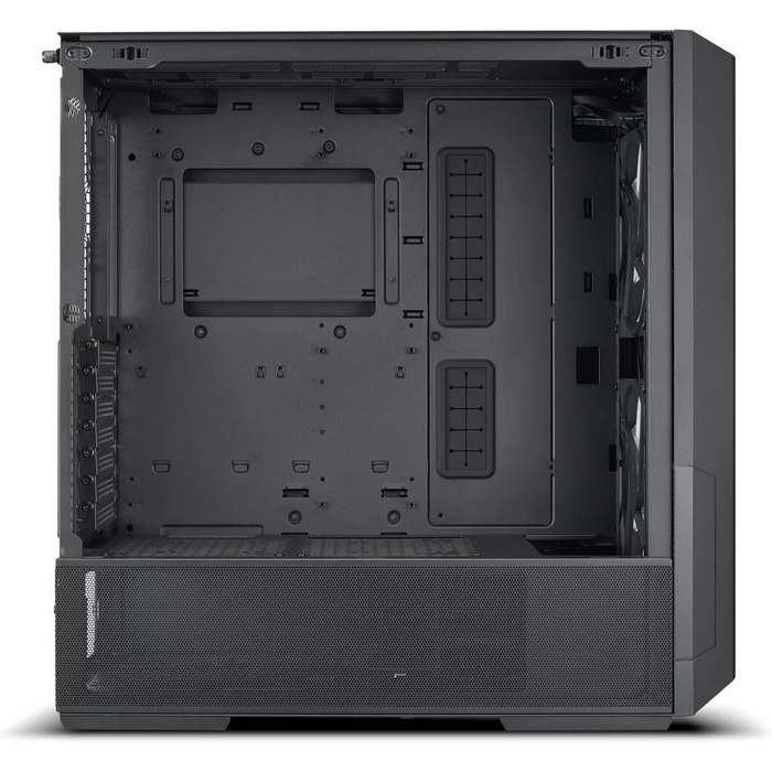 Ігровий корпус для ПК LIAN LI LANCOOL 216, чорний, E-ATX, з підсвіткою RGB, 2x 160 мм вентилятори, Midi Tower