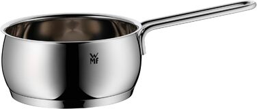 Набір каструль WMF Quality One 5 шт для індукції, полірована нержавіюча сталь з кришками, без покриття, з паровідводом
