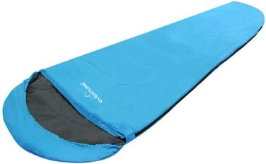 Дитячий спальний мішок Oventure SleepPlus Mumie, блакитний, бірюзовий