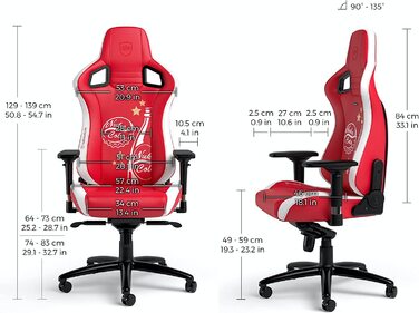 Ігрове крісло noblechairs Epic Nuka Cola, ергономічне, офісне, PU-шкіра, з підголівником та поперековою підтримкою, для користувачів до 120 кг і 185 см, спеціальна серія