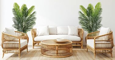 Штучна пальма PASCH Areca, велика 180 см, реалістична, довговічна, для інтер'єру