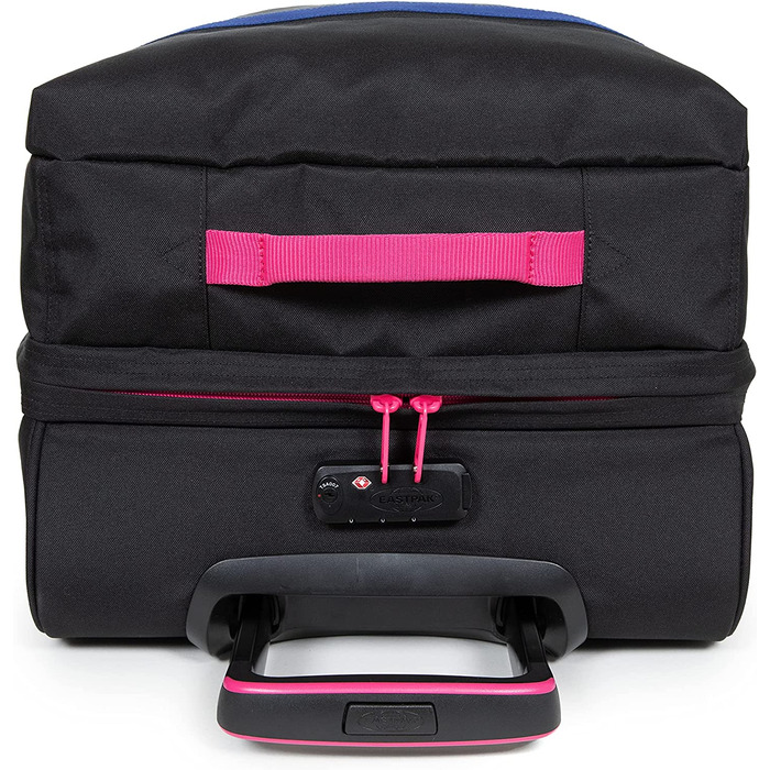 Велика дорожня валіза Eastpak TRANVERZ L 121 л, 79 см, темно-синя (Kontrast Escape Navy), на колесах, преміум-якість