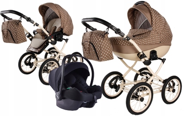 Багатофункціональний візок Didibaby Meriva 3в1, алюмінієвий, чорний