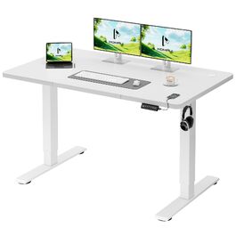 Регульований комп'ютерний стіл Homall з USB-портом 120x60 см, білий - ергономічний стіл для дому та офісу